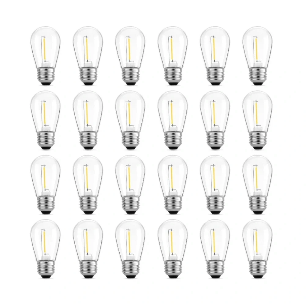 NEW! 24-Pack LED 1W Replacement Light Bulbs Shatterproof Edison Vintage Style